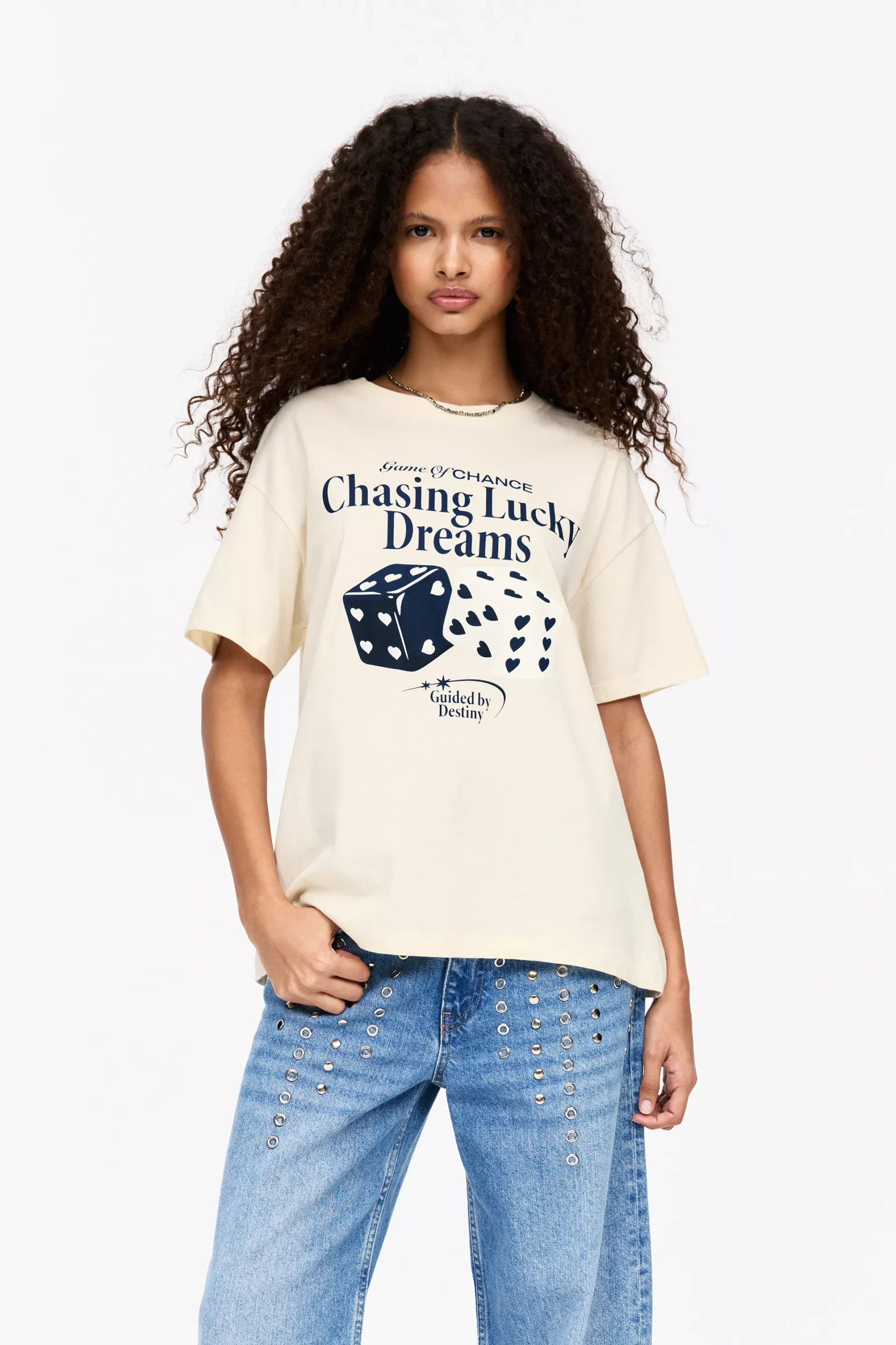 Luck graphic T-shirt